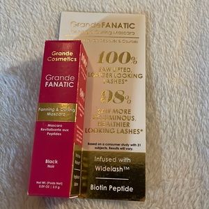 NIB Grande Cosmetics GrandeFanatic Black Fanning Curling Mascara .09 OZ